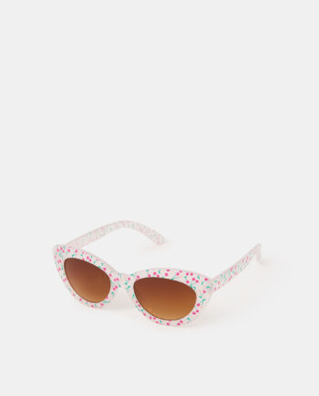 Girls Cherry Print Cat Eye Sunglasses