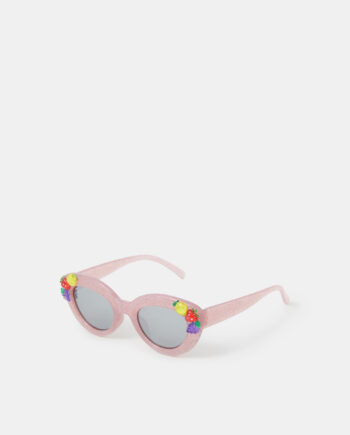 GIRLS GLITTER FRUIT CAT EYE SUNGLASSES