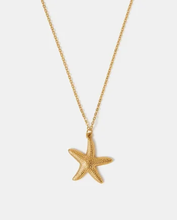 Stainless Steel Starfish Pendant Necklace