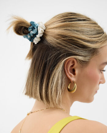 5-PACK SATIN HAIR SCRUNCHIES