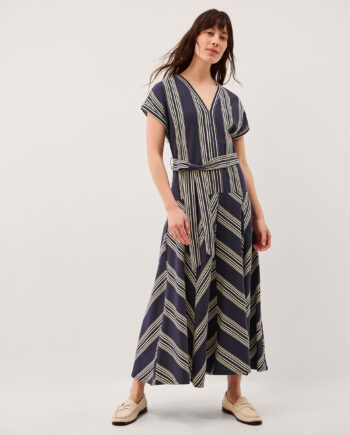Shilta Stripe Jersey Maxi Dress Blue