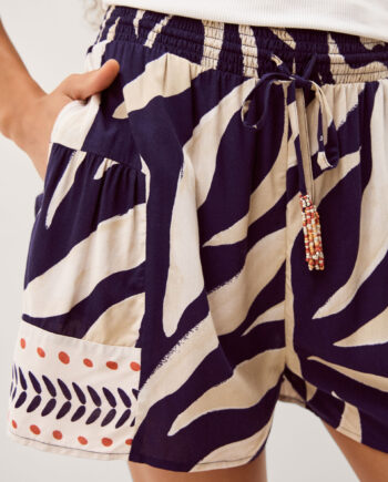 Paloma Print Shorts Blue