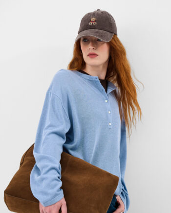 TEDDY BEAR DENIM CAP