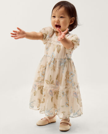 Baby Azalea Embroidered Ruffle Dress Multi