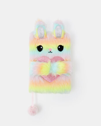 GIRLS OMBRÉ FLUFFY BUNNY A5 NOTEBOOK