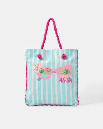 GIRLS EMBELLISHED SUNGLASSES SHOPPER BAG
