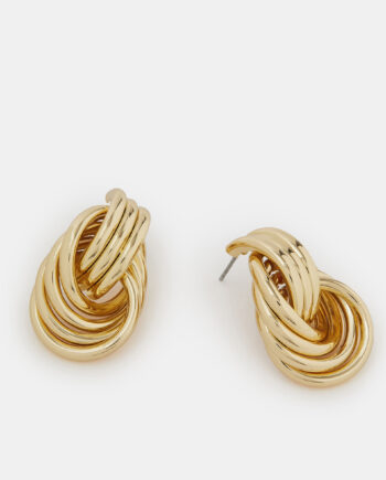 TRIPLE LINK KNOT DROP EARRINGS
