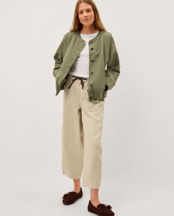 Colette Linen Blend Jacket Green