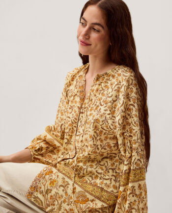 Ari Floral Print Blouse Yellow