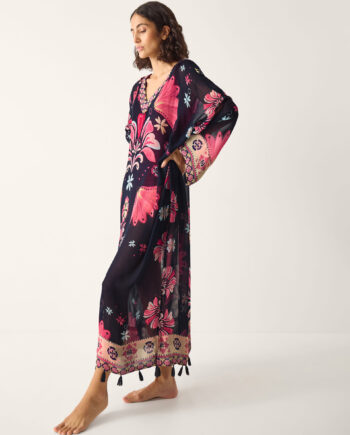 Abbie Floral Print Kaftan