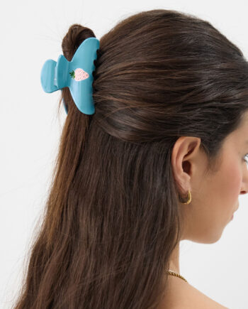 2-PACK STRAWBERRY PRINT CLAW CLIPS