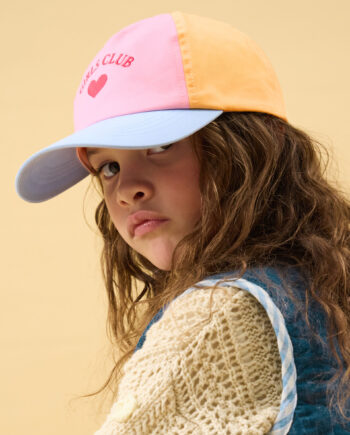 GIRLS CLUB COLOURBLOCK BASEBALL CAP MULTI