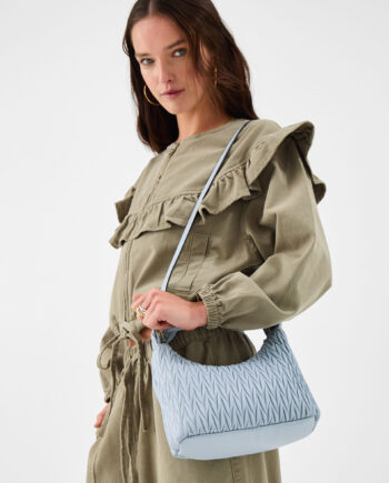 QUILTED CROSSBODY STRAP HANDBAG